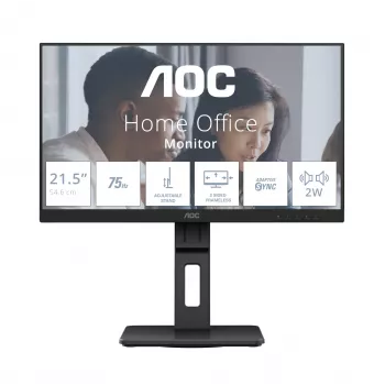Monitor komputerowy AOC E2 22E2UMF 54,6 cm (21,5 cala) 1920 x 1080 pikseli Full HD LED Czarny