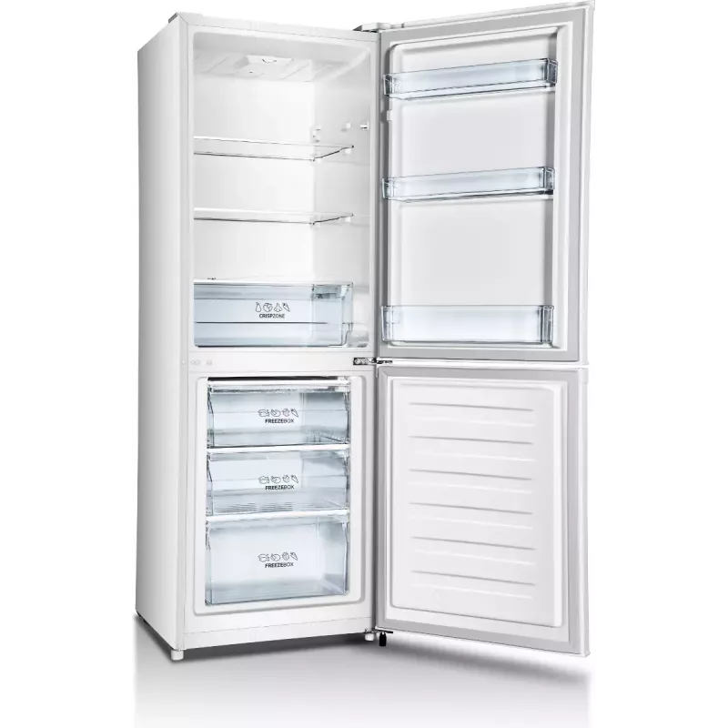Wolnostojąca lodówko-zamrażarka Gorenje RK4162PW4 — 230 L całkowita (lodówka 159 L, zamrażarka 71 L), biała, inwerter, zamrażarka na dole