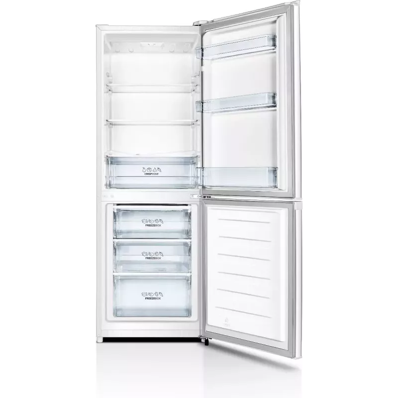 Wolnostojąca lodówko-zamrażarka Gorenje RK4162PW4 — 230 L całkowita (lodówka 159 L, zamrażarka 71 L), biała, inwerter, zamrażarka na dole
