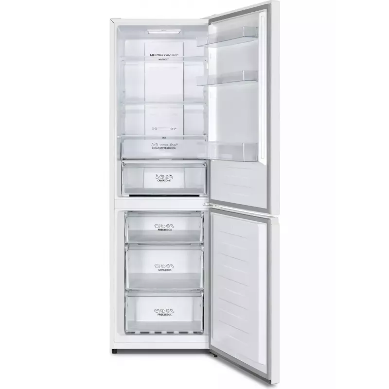 Wolnostojąca chłodziarko-zamrażarka Gorenje N619EAW4 — całkowita pojemność 304 l (207 l chłodziarka, 97 l zamrażarka), No Frost, wyświetlacz LED, zawias prawy, 39 dB