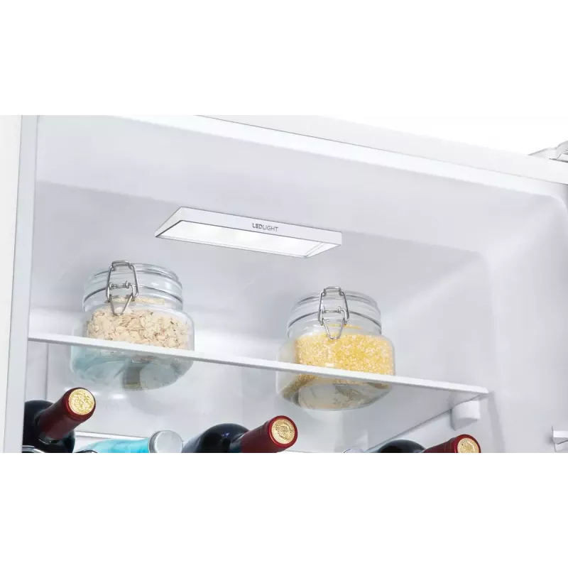 Wolnostojąca chłodziarko-zamrażarka Gorenje N619EAW4 — całkowita pojemność 304 l (207 l chłodziarka, 97 l zamrażarka), No Frost, wyświetlacz LED, zawias prawy, 39 dB
