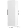 Gorenje Kylskåp R619EEW5 BK070B, 398 L, SN-N, 38 dB, E, biały