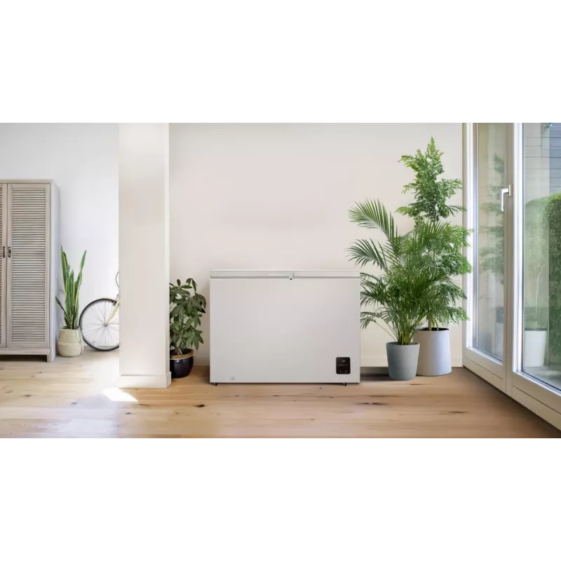 Zamrażarka skrzyniowa Gorenje FH30EAW — 297 L pojemności netto, klasa energetyczna E, wolnostojąca, wyświetlacz, biała