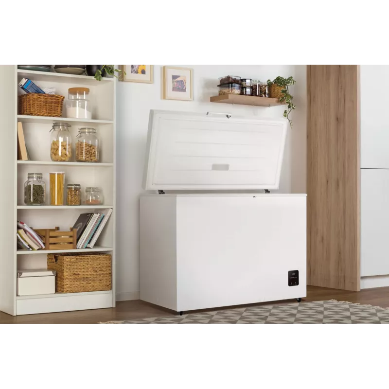 Zamrażarka skrzyniowa Gorenje FH30EAW — 297 L pojemności netto, klasa energetyczna E, wolnostojąca, wyświetlacz, biała