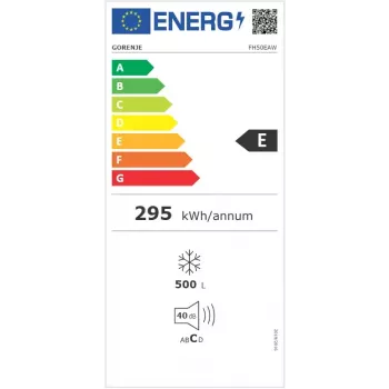 Zamrażarka skrzyniowa Gorenje FH50EAW — 500 l, wolnostojąca, wysokość 84,7 cm, klasa energetyczna E, biała