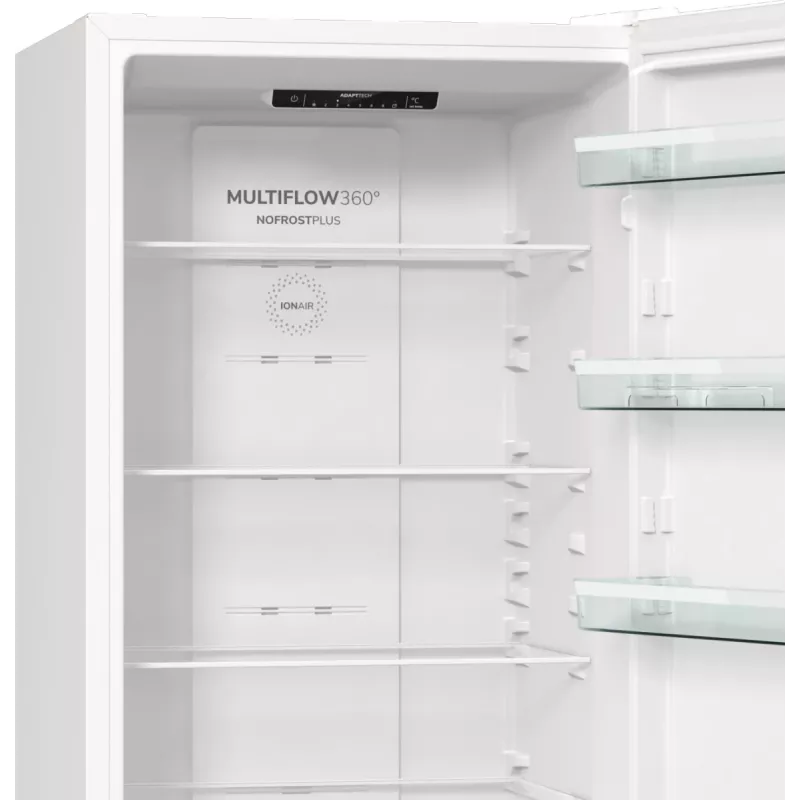 Gorenje Kombinerade kyl/frysskåp NRK6202EW4 BK070B, 331 L, No Frost (fridge), SN-N, 9 kg/24h, E, biały