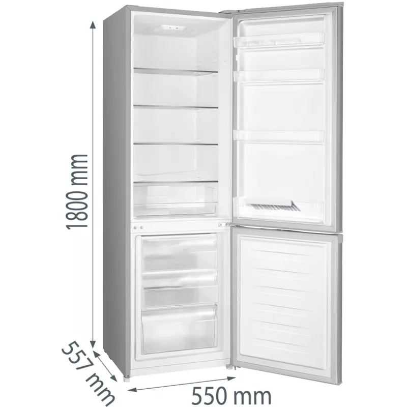 Gorenje HZS28862 RK4182PS4 RL_PRIL, 269 L, N-ST, 39 dB, 3,2 kg/24h, E, Szary