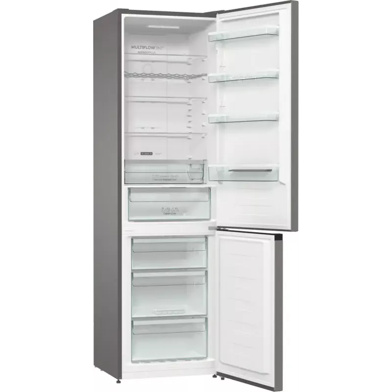 Gorenje NRK620CA2XL4 wolnostojąca chłodziarko-zamrażarka, zamrażarka na dole, 331 l (235 l + 96 l), No Frost Plus, klasa energetyczna C, szara