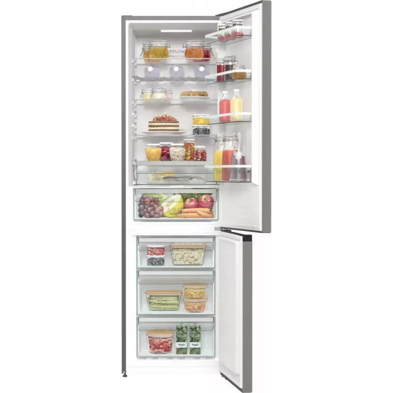 Gorenje NRK620CA2XL4 wolnostojąca chłodziarko-zamrażarka, zamrażarka na dole, 331 l (235 l + 96 l), No Frost Plus, klasa energetyczna C, szara
