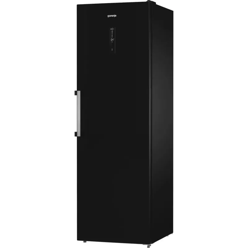 Wolnostojąca lodówka Gorenje R619EABK6, 398 l, czarna, wyświetlacz LED, klasa E, 1850×595×663 mm