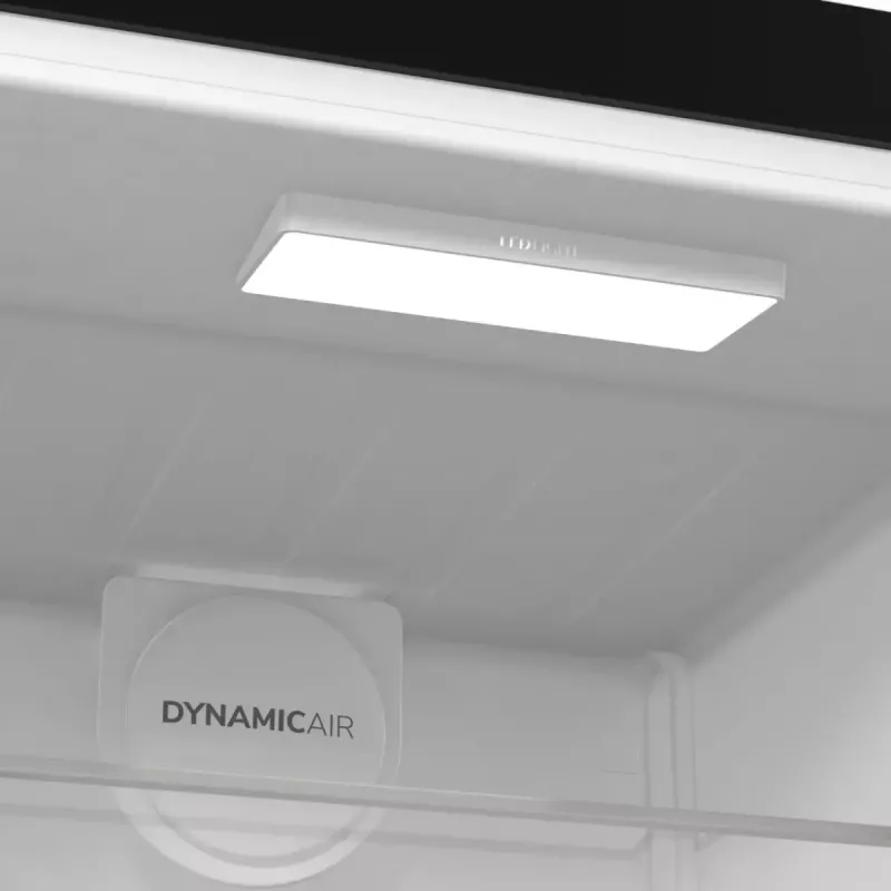 Wolnostojąca lodówka Gorenje R619EABK6, 398 l, czarna, wyświetlacz LED, klasa E, 1850×595×663 mm