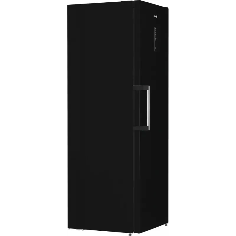 Wolnostojąca lodówka Gorenje R619EABK6, 398 l, czarna, wyświetlacz LED, klasa E, 1850×595×663 mm