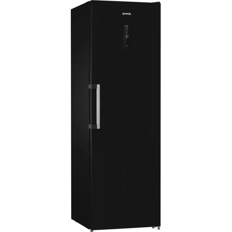 Wolnostojąca lodówka Gorenje R619EABK6, 398 l, czarna, wyświetlacz LED, klasa E, 1850×595×663 mm