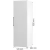 Gorenje Frysskåp FN619EEW5 BK070B, 280 l, 12,6 kg/24h, SN-N, system No Frost, E, biały