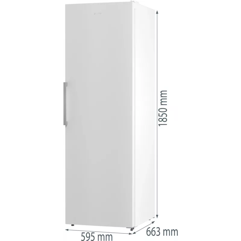 Gorenje Frysskåp FN619EEW5 BK070B, 280 l, 12,6 kg/24h, SN-N, system No Frost, E, biały