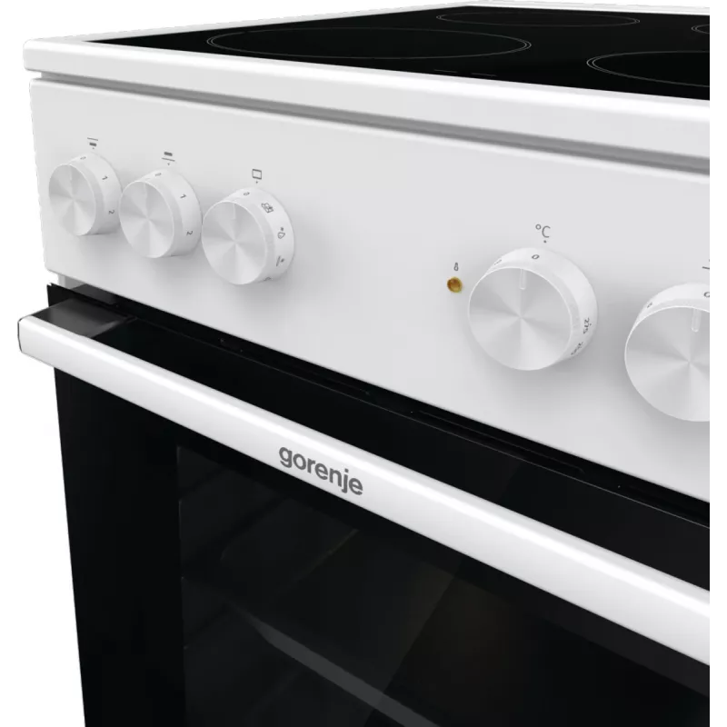 Gorenje GEC5A41WG Kuchenka wolnostojąca elektryczna z płytą ceramiczną biała