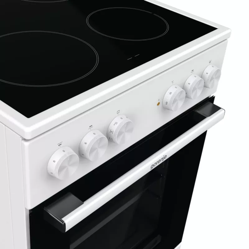 Gorenje GEC5A41WG Kuchenka wolnostojąca elektryczna z płytą ceramiczną biała