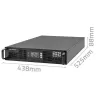 Rack UPS QOLTEC 52286 2 kVA (2000 W) Power Factor 1.0, rack-mountable