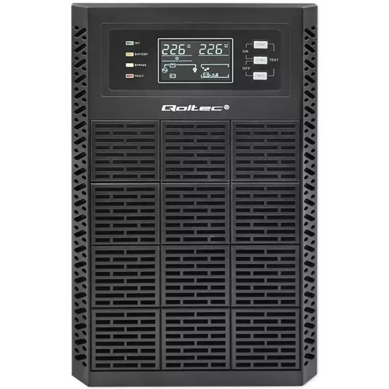 Zasilacz awaryjny QOLTEC 52282 3kVA Line-Interactive z wyświetlaczem LCD