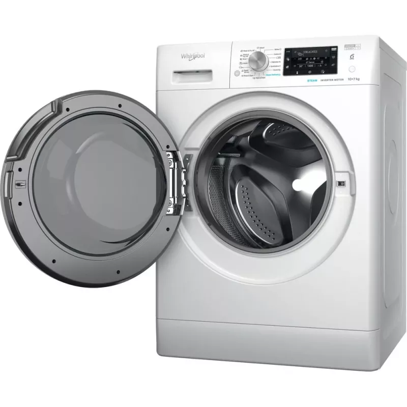 Whirlpool FFWDD 1076258 SV EE pralko-suszarka wolnostojąca ładowana od przodu biała
