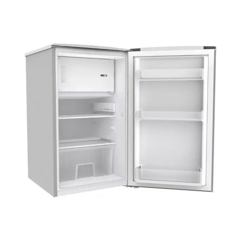 Lodówka kombinowana Candy Comfort COT1S45ESH, wolnostojąca, 106 l całkowitej pojemności (91 l chłodziarka, 15 l zamrażarka), klasa E, srebrna
