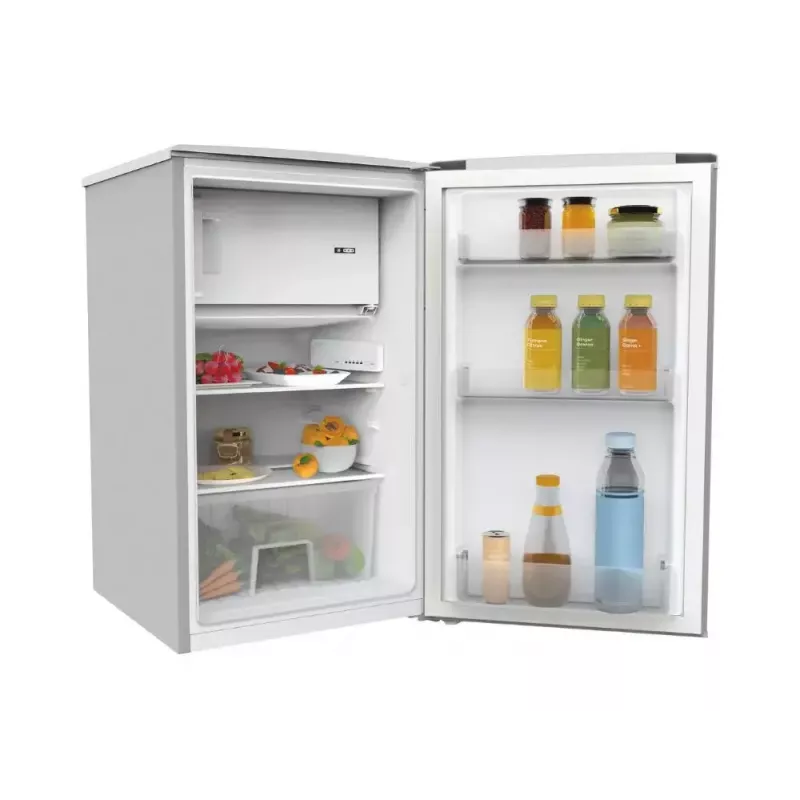 Lodówka kombinowana Candy Comfort COT1S45ESH, wolnostojąca, 106 l całkowitej pojemności (91 l chłodziarka, 15 l zamrażarka), klasa E, srebrna