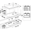 Whirlpool AKWL 728/NB Czarny Do zabudowy 75 cm Gazowa 5 stref(y)