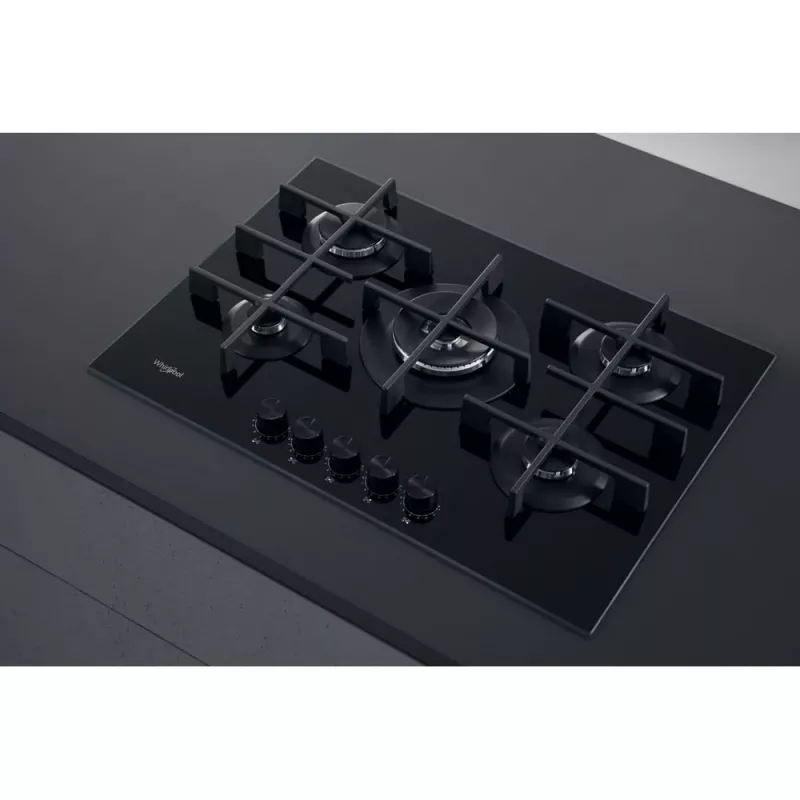 Whirlpool AKWL 728/NB Czarny Do zabudowy 75 cm Gazowa 5 stref(y)