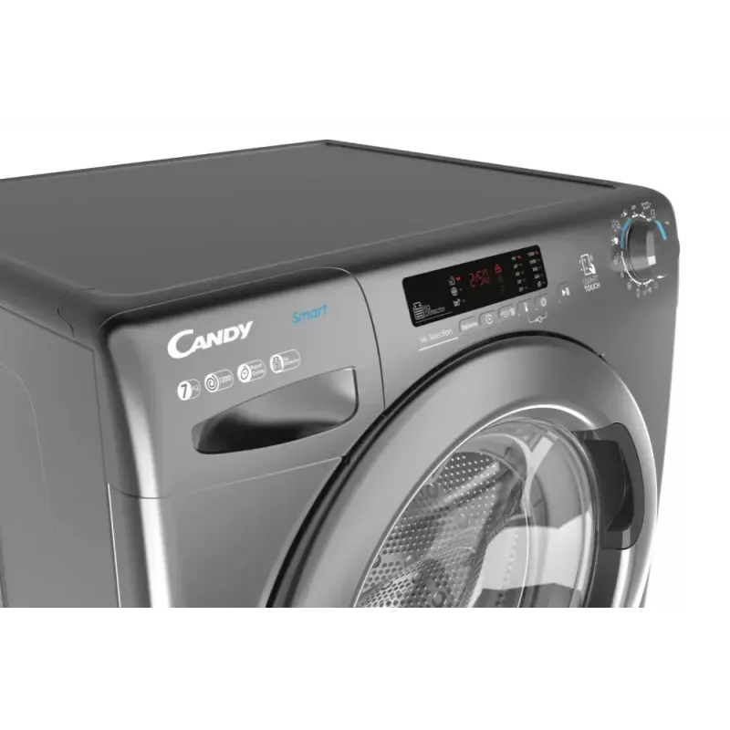 Pralka ładowana od przodu CANDY Smart Pro CS 1272DRRE/1-S, 7 kg, 1200 obr./min, antracytowa