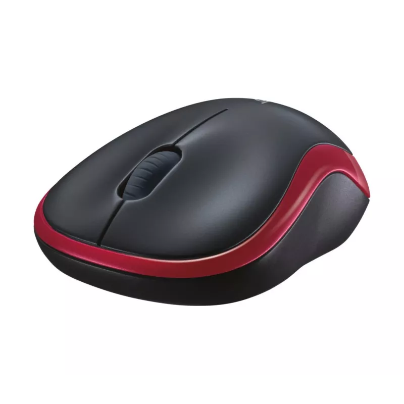LOGITECH Mysz bezprzewodowa M185 Czerwona