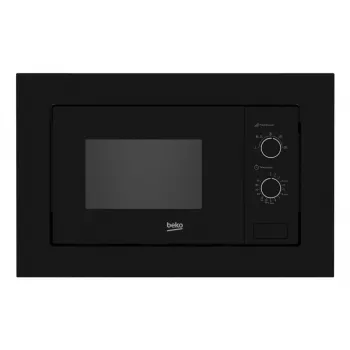 Kuchenka mikrofalowa Beko BMOB20202B, czarna, mikrofalowa pojedyncza, do zabudowy, 20 l, 800 W