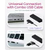 ICY BOX IB-HUB1424-C3 USB 3.2 Gen 1 (3.1 Gen 1) Type-A + Type-C 5000 Mbit/s czarny