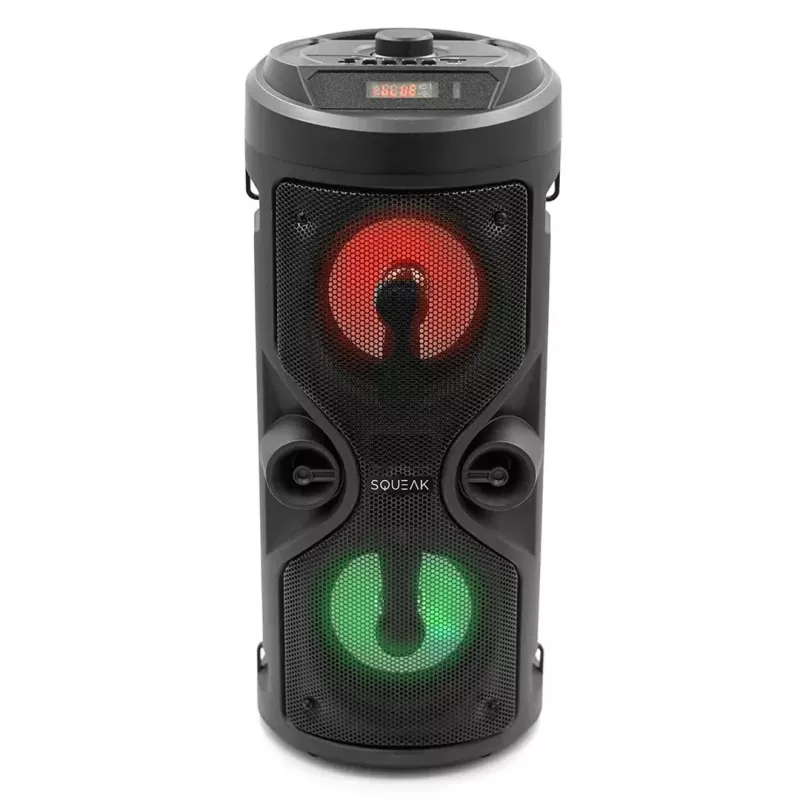Przenośny głośnik stereo SQUEAK SQ1004 Harmony BT 5.0, 40W RMS, Bluetooth 5.0, FM, LED, bateria 8h, Czarny