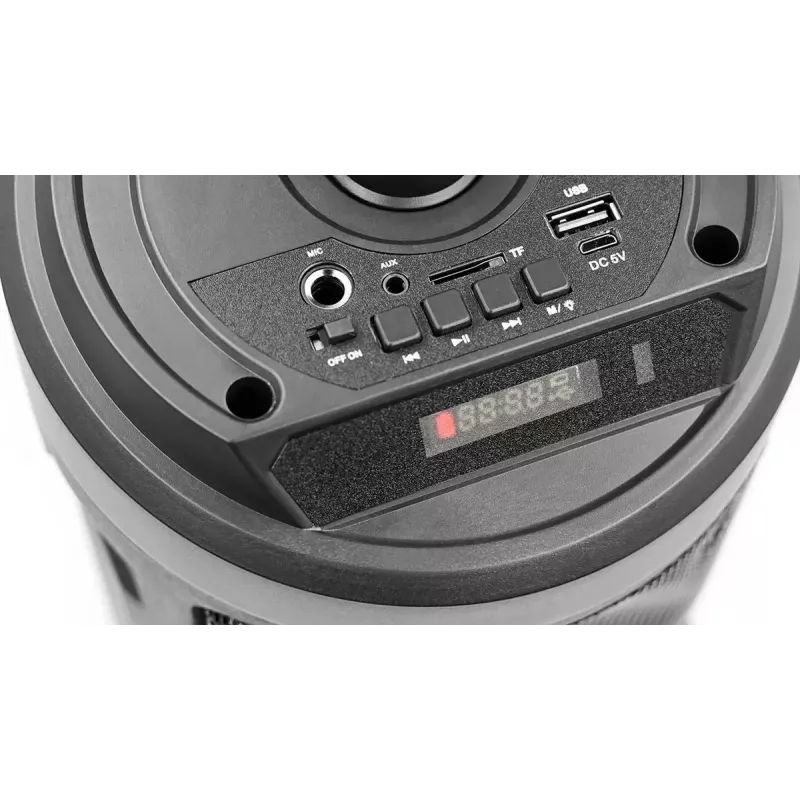 Przenośny głośnik stereo SQUEAK SQ1004 Harmony BT 5.0, 40W RMS, Bluetooth 5.0, FM, LED, bateria 8h, Czarny