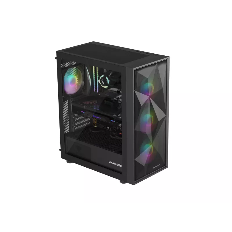 GENESIS Diaxid 605 ARGB Midi Tower Czarny