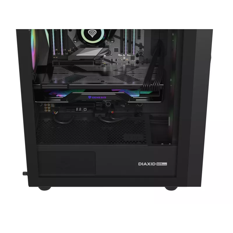 GENESIS Diaxid 605 ARGB Midi Tower Czarny