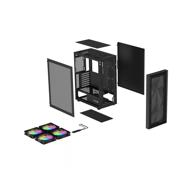 GENESIS Diaxid 605 ARGB Midi Tower Czarny