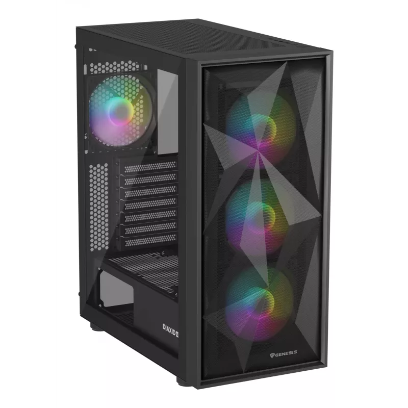 GENESIS Diaxid 605 ARGB Midi Tower Czarny