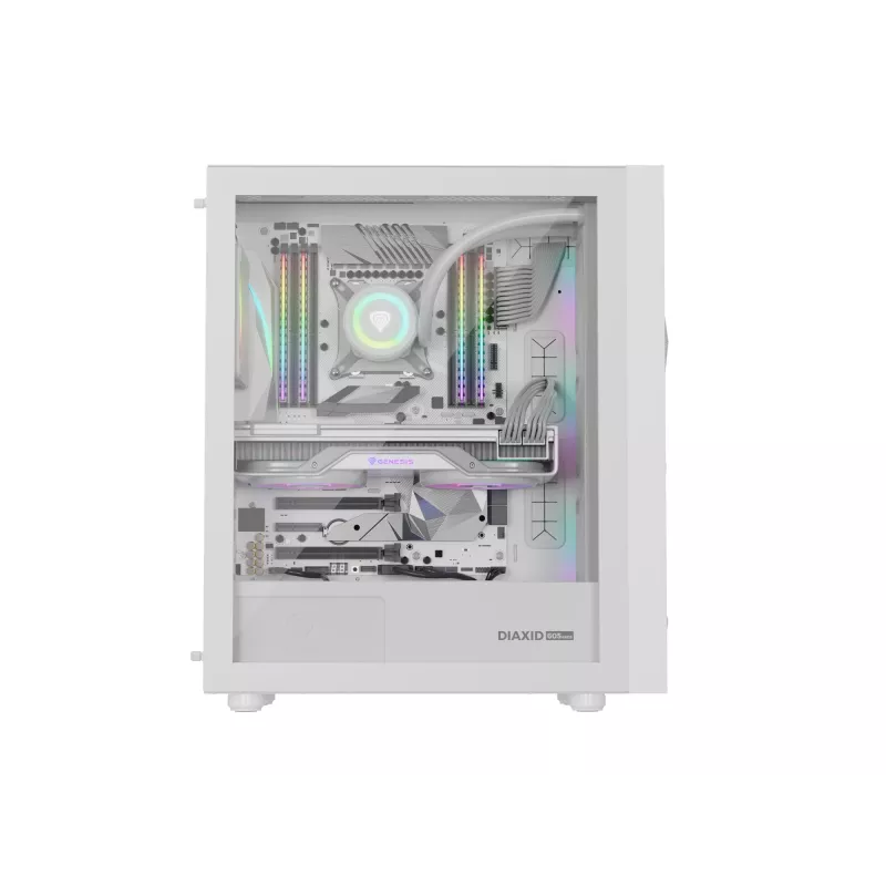 GENESIS Diaxid 605 ARGB Midi Tower biały