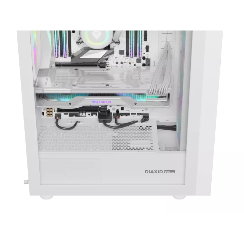 GENESIS Diaxid 605 ARGB Midi Tower biały