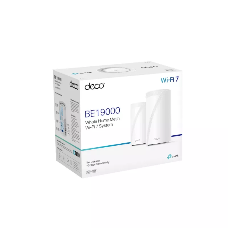 TP-Link BE19000 Whole Home Mesh Wi-Fi 7 System (Tri-Band), Biały, Wewnętrzna, Mesh system, CE: