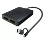 Adapter wideo i-tec USB-A/USB-C Dual 4K/60 Hz DisplayPort, 0,27 m, USB Type-A/USB Type-C, 2 x DisplayPort, męski, żeński, 3840 x 2160 pikseli