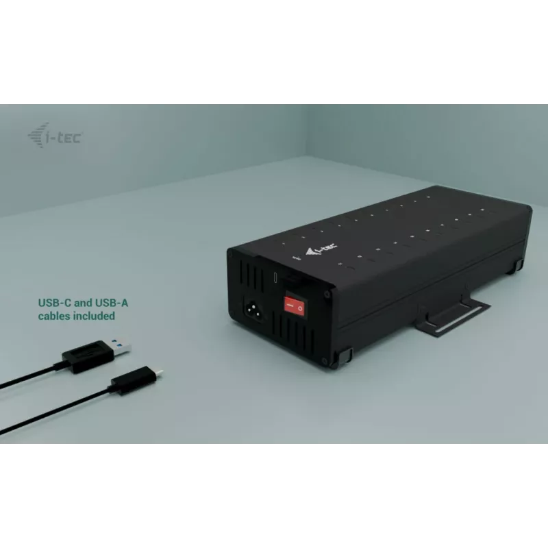 i-tec USB-C/USB-A Metal Charging + data HUB, 15W na port, 20x USB-C