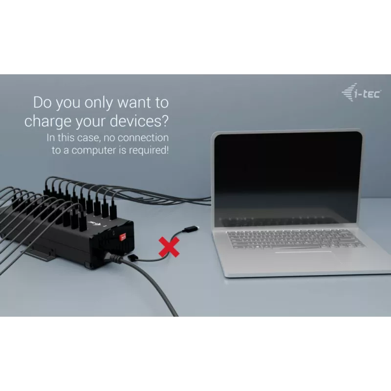 i-tec USB-C/USB-A Metal Charging + data HUB, 15W na port, 20x USB-C