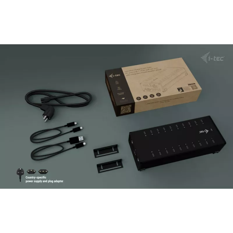 i-tec USB-C/USB-A Metal Charging + data HUB, 15W na port, 20x USB-C