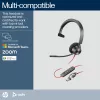 Zestaw słuchawkowy monofoniczny HP Poly Czarnywire 3310 z certyfikatem Microsoft Teams, USB-C + adapter USB-C/A