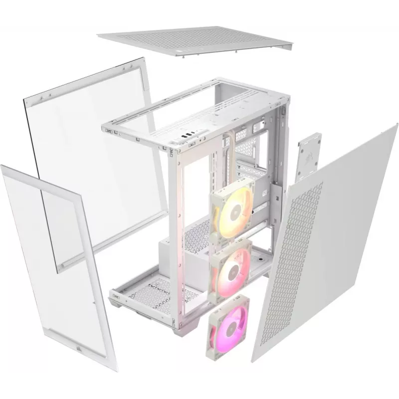 Obudowa PC CORSAIR - Icue Link 3500x RGB Mid-tower - biała