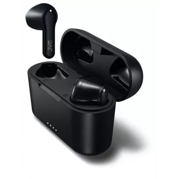 Bezprzewodowy zestaw słuchawkowy douszny JVC Stix HAA-3TBU, Bluetooth 5.1, IPX4, 7,5 godz. (słuchawki) / 22 godz. (z etui), USB‑C