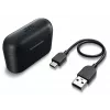 Bezprzewodowy zestaw słuchawkowy douszny JVC Stix HAA-3TBU, Bluetooth 5.1, IPX4, 7,5 godz. (słuchawki) / 22 godz. (z etui), USB‑C