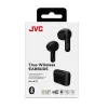 Bezprzewodowy zestaw słuchawkowy douszny JVC Stix HAA-3TBU, Bluetooth 5.1, IPX4, 7,5 godz. (słuchawki) / 22 godz. (z etui), USB‑C